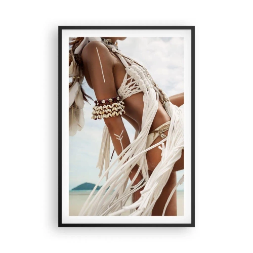 Poster în ramă neagră - Preoteasa Soarelui - 61x91 cm