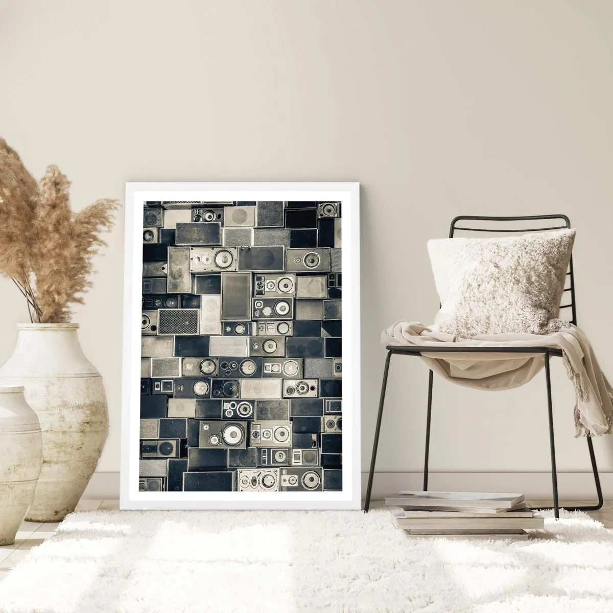 Poster în ramă albă - Și totul este în regulă - 50x70 cm