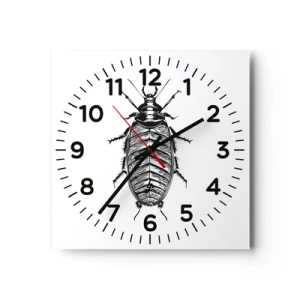 Ceas de perete - Ceas pe sticlă - Ce specimen! - 40x40 cm