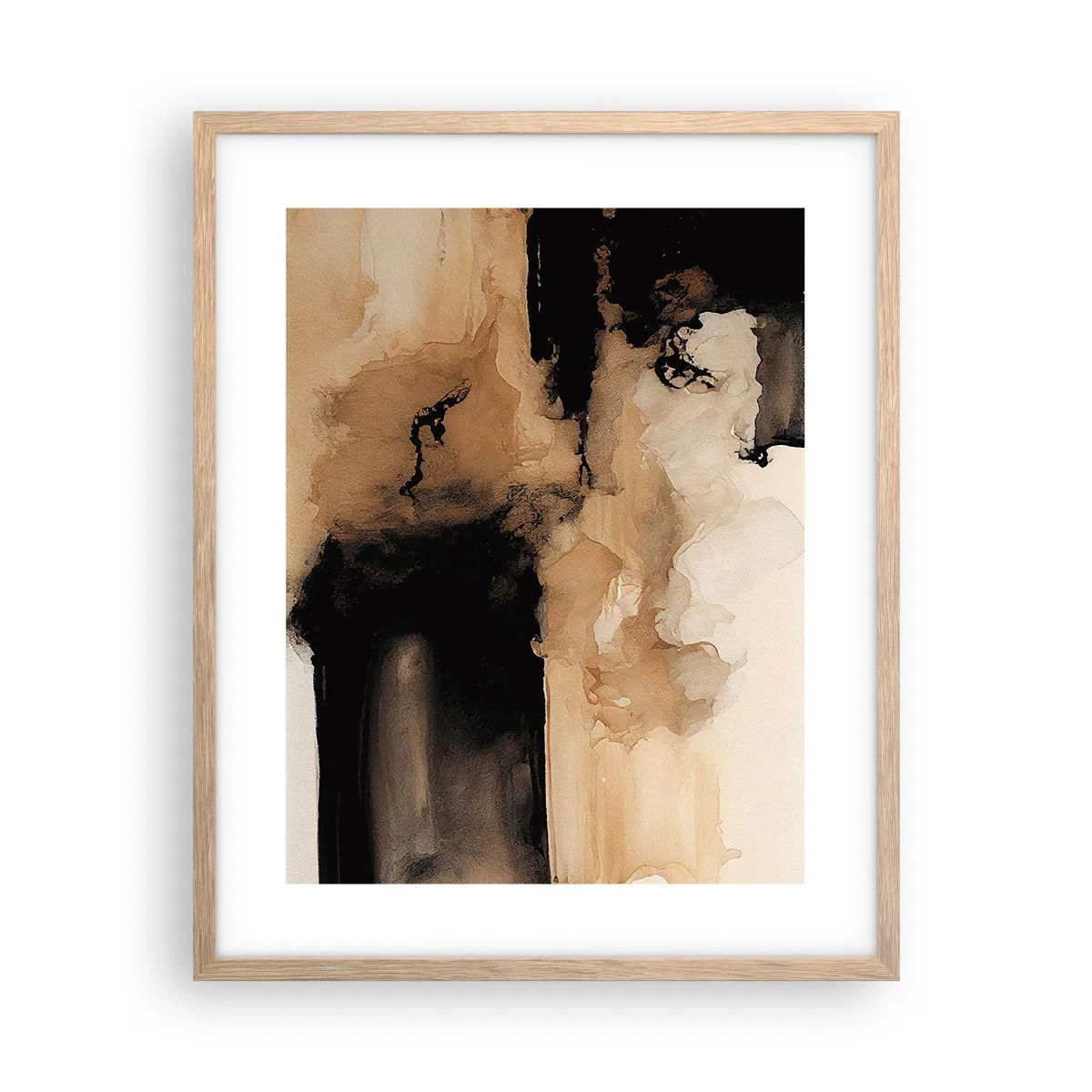 Poster în ramă de stejar deschis - O abstractizare intrigantă - 40x50 cm