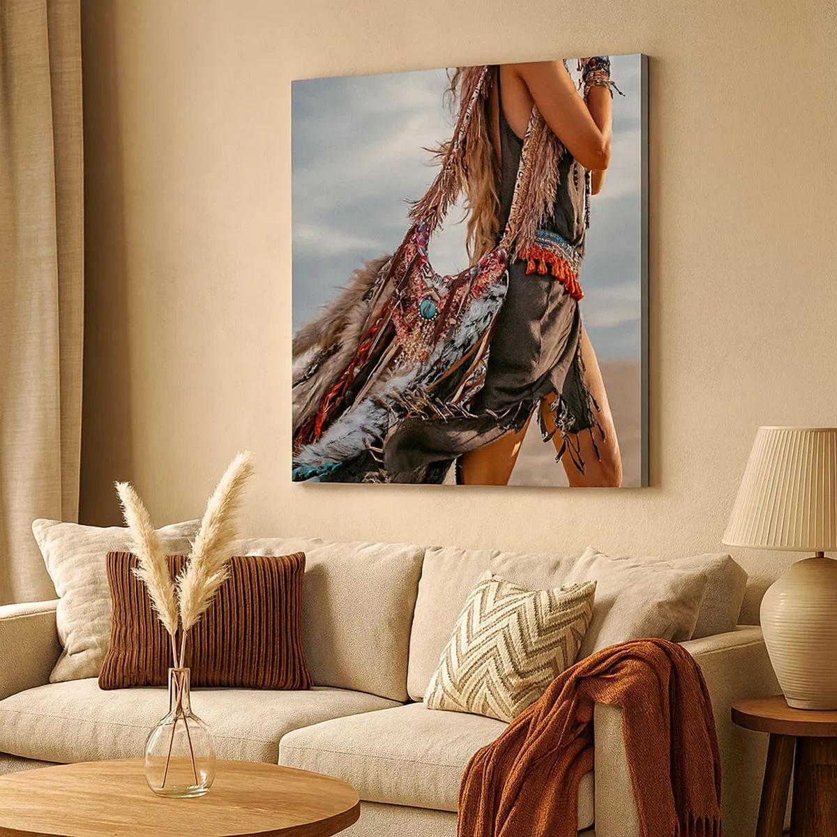 Tablou pe pânză - Iubita șamanului - 30x30 cm