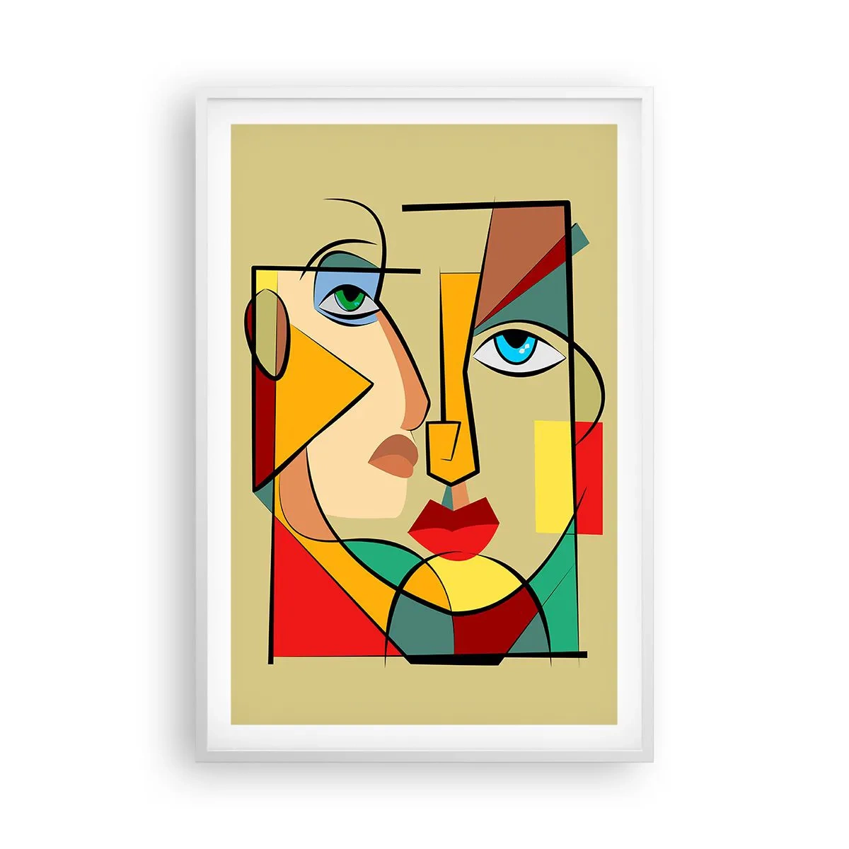 Poster în ramă albă - Pereche asortată - 61x91 cm