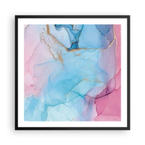 Poster în ramă neagră - Întâlnire și întrepătrundere - 60x60 cm