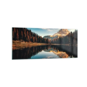 Tablou pe sticlă - Peisaj dublat - 120x50 cm