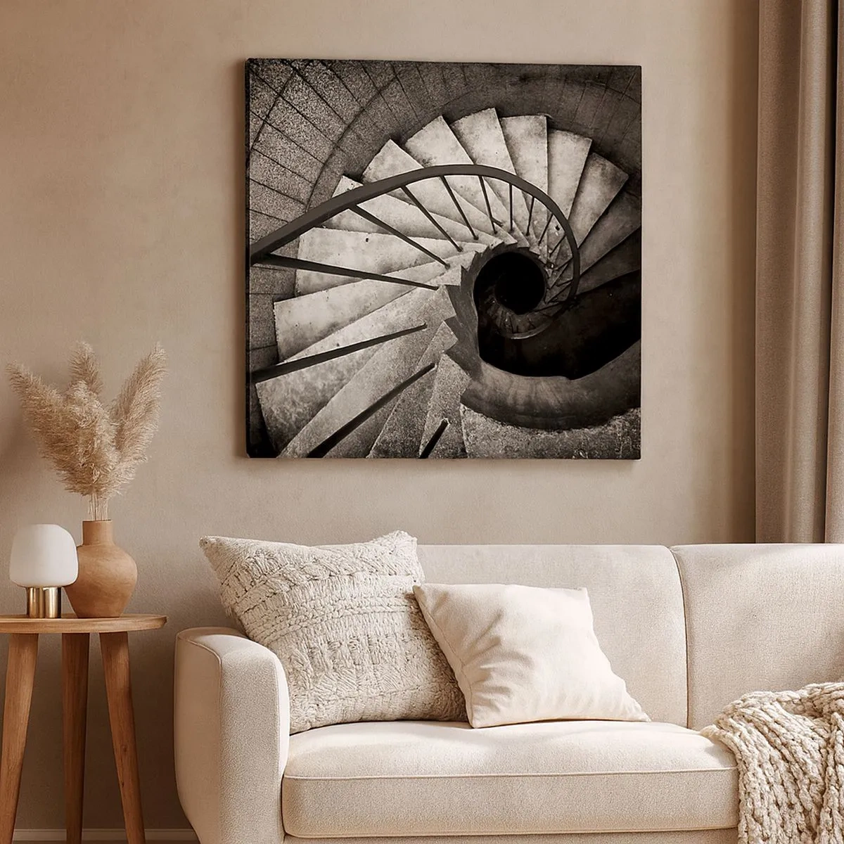 Tablou pe pânză - În sus și în jos - 30x30 cm