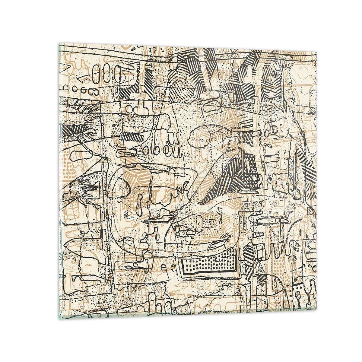 Tablou pe sticlă - Așteaptă să fie descifrat - 60x60 cm