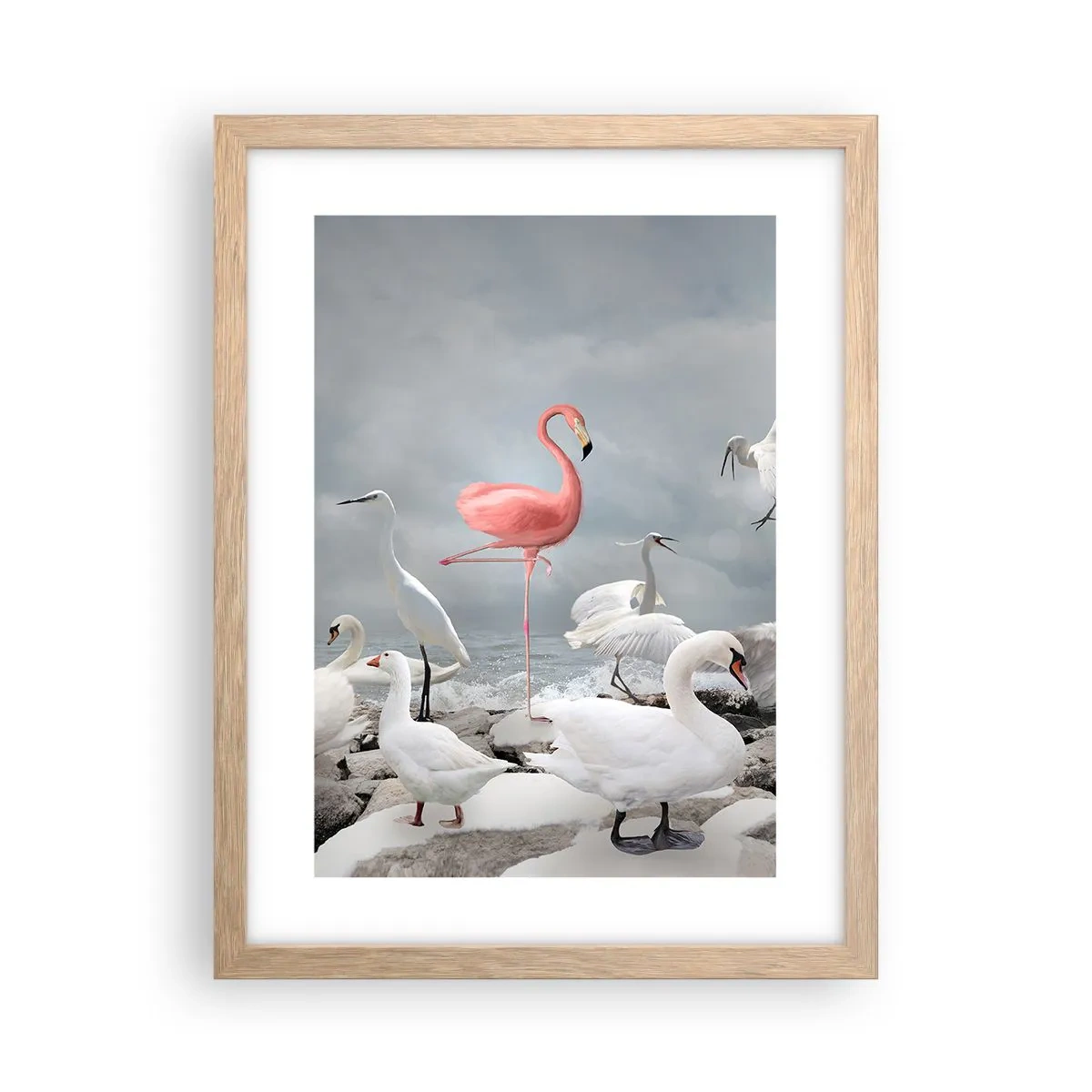 Poster în ramă de stejar deschis - De unde am venit? - 30x40 cm