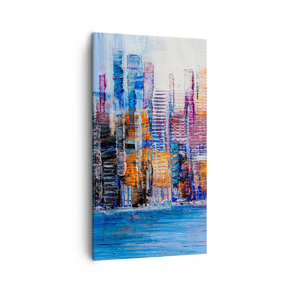 Tablou pe pânză - O metropolă veselă - 45x80 cm