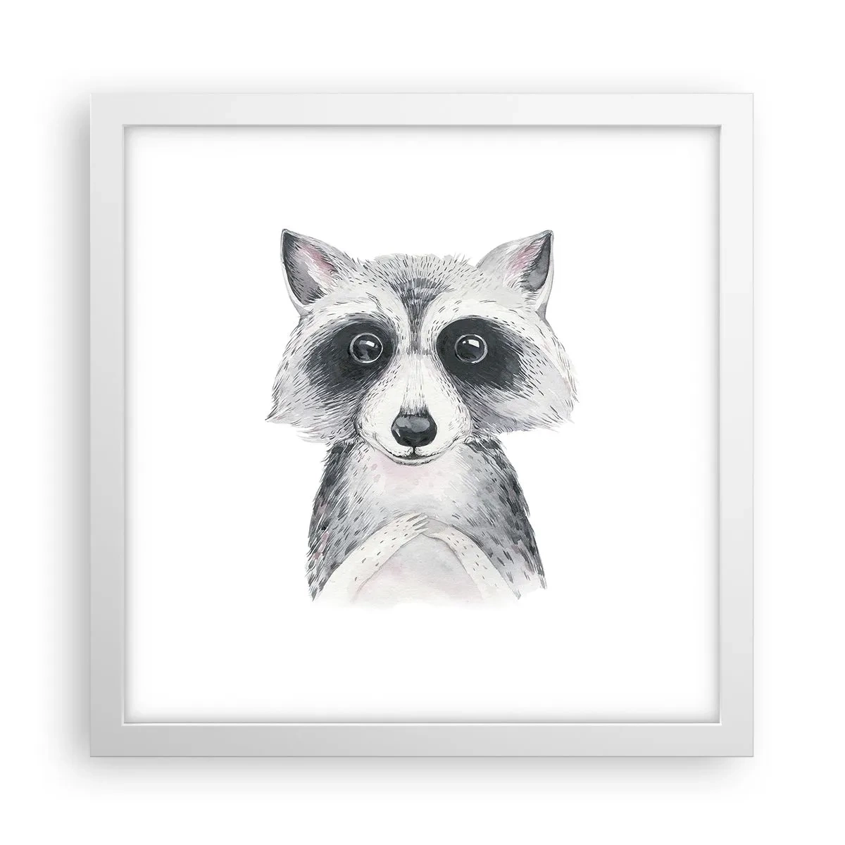 Poster în ramă albă - Un moment pentru emoții - 30x30 cm