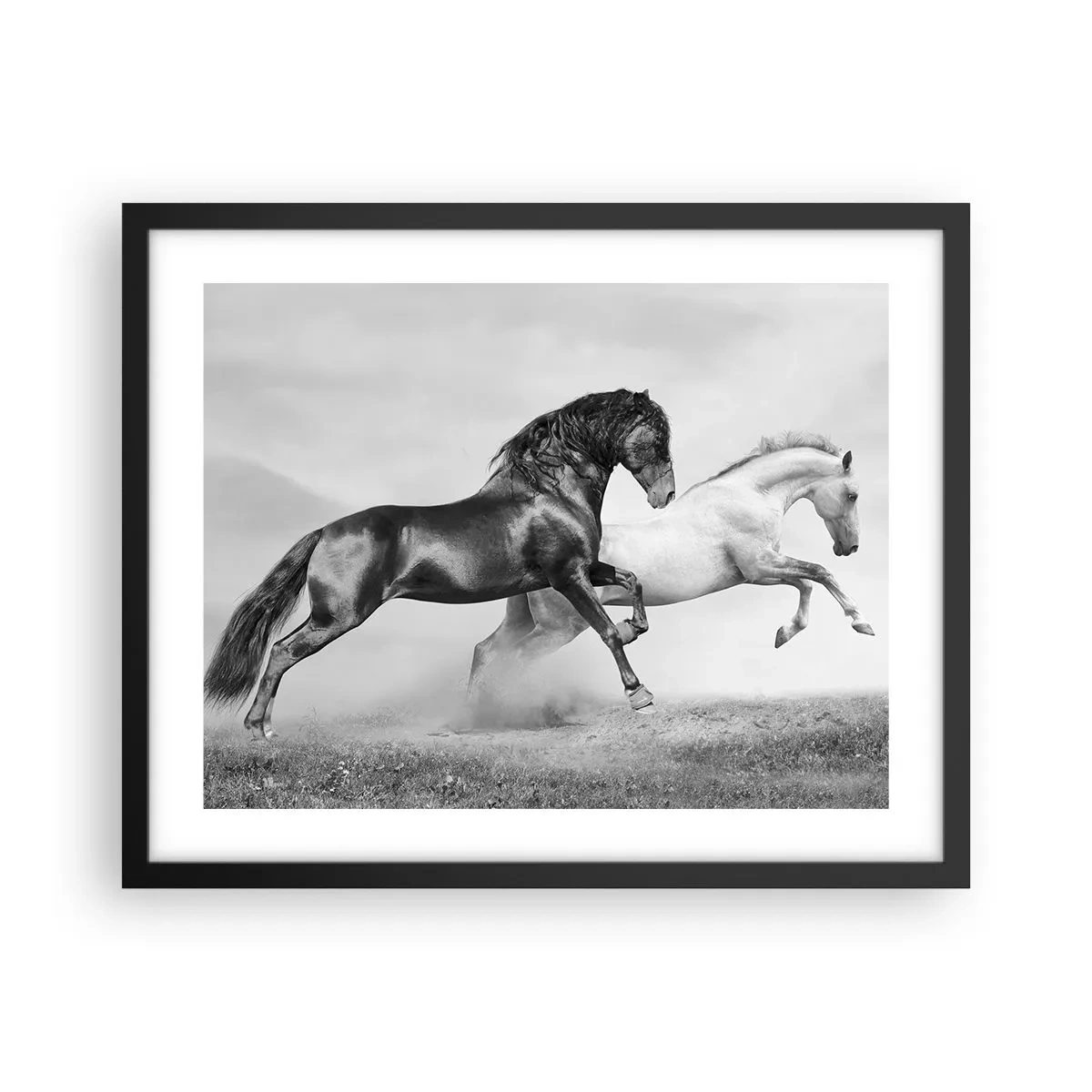 Poster în ramă neagră - Îngeri și demoni - 50x40 cm