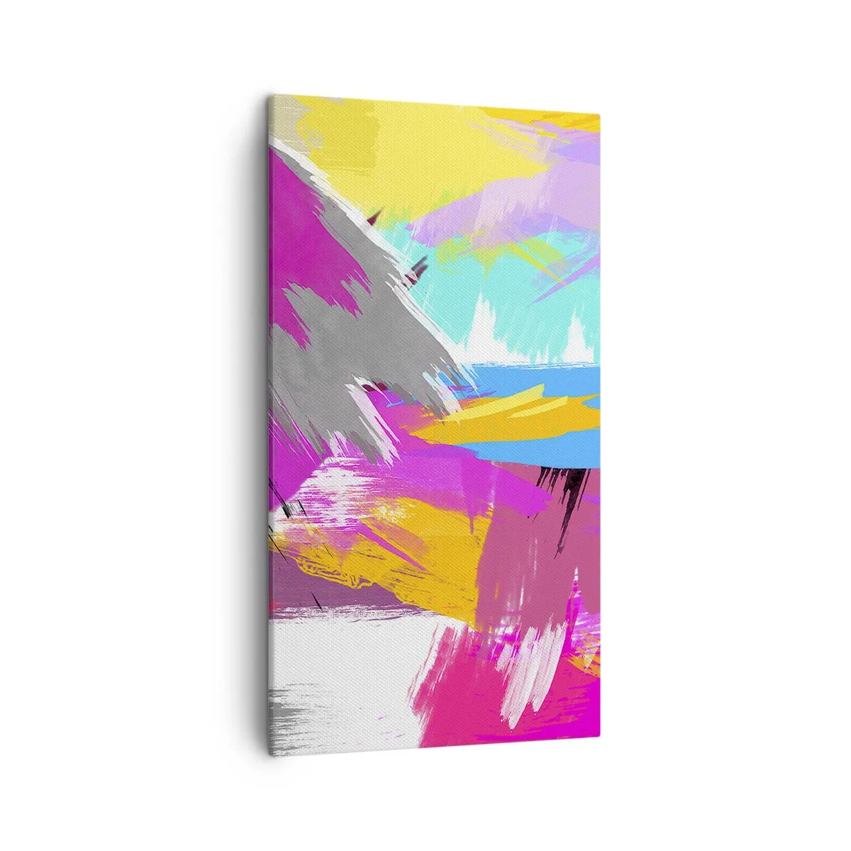 Tablou pe pânză - Mâzgălituri cu pensula - 45x80 cm