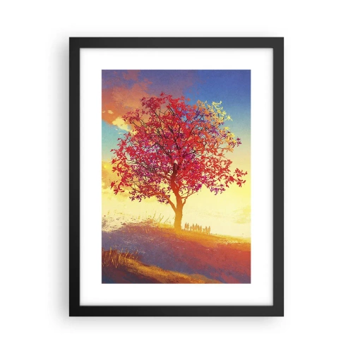 Poster în ramă neagră - Pelerin la destinație - 30x40 cm