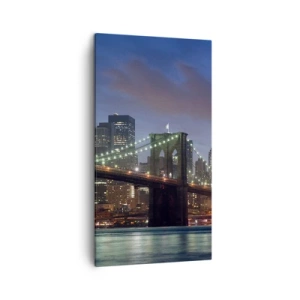 Tablou pe pânză - Noaptea iluminată - 45x80 cm