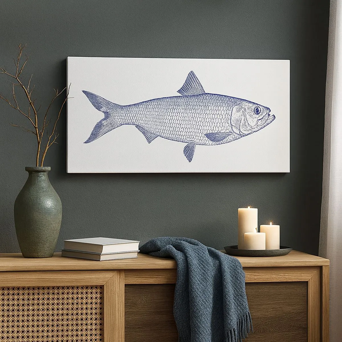 Tablou pe pânză - Salutări din mările nordice - 100x40 cm