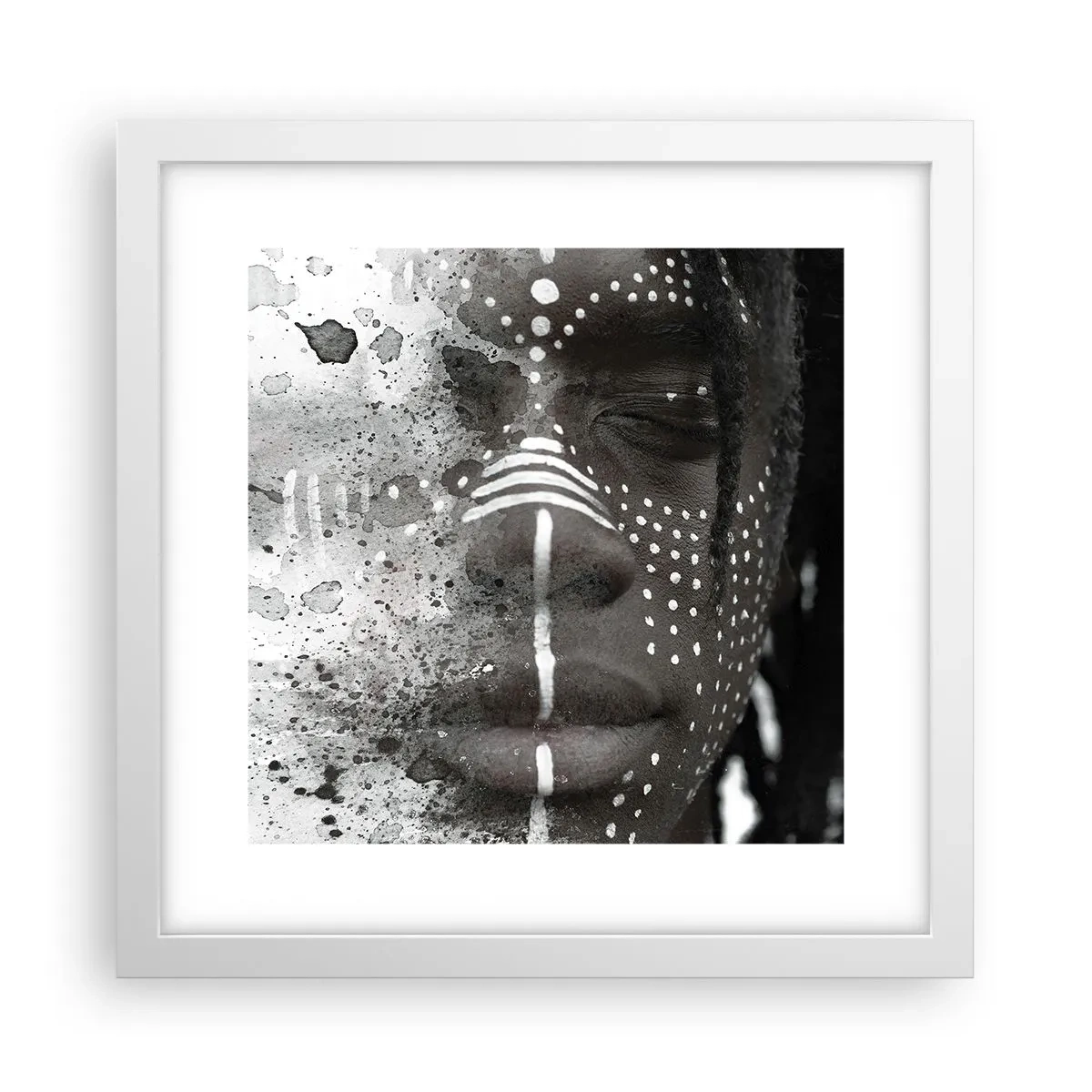 Poster în ramă albă - Descoperă spiritul original - 30x30 cm