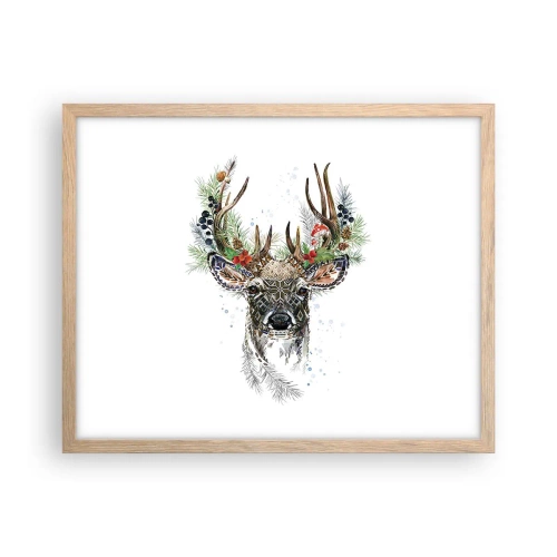 Poster în ramă de stejar deschis - În ținută festivă - 50x40 cm