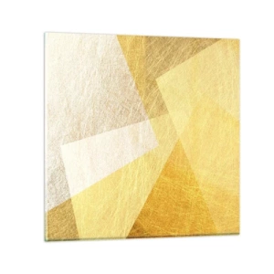 Tablou pe sticlă - Vremea de geometrie - 30x30 cm