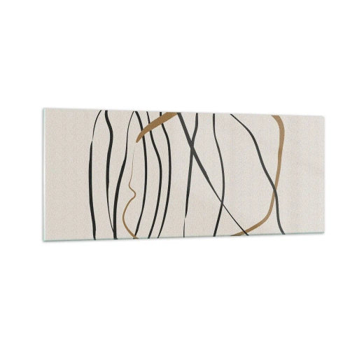 Tablou pe sticlă - Compoziție - Dans posesiv - 100x40 cm