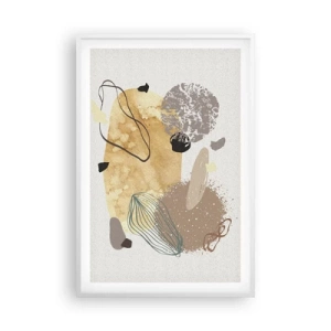 Poster în ramă albă - Fluiditatea aplicată - 61x91 cm