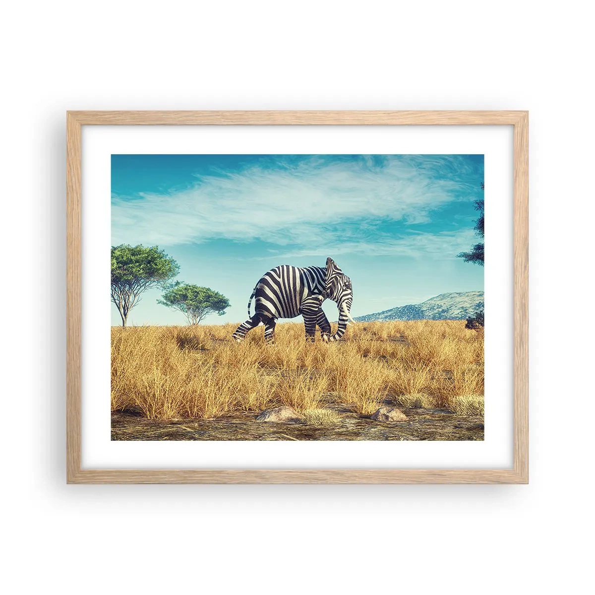 Poster în ramă de stejar deschis - Griul nu mai este la modă - 50x40 cm