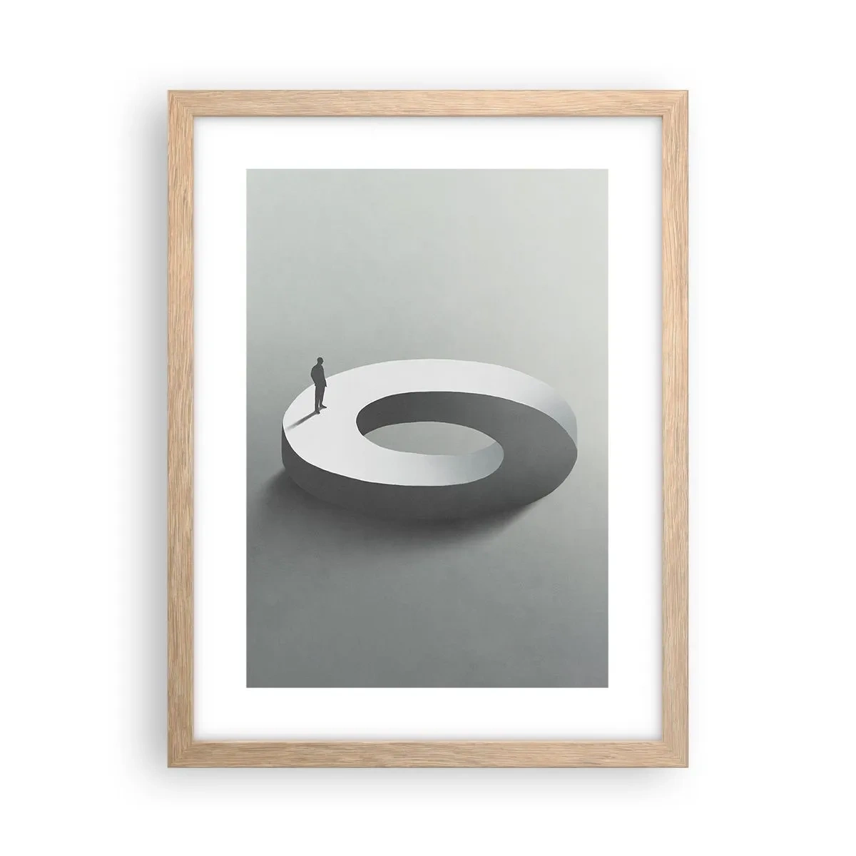 Poster în ramă de stejar deschis - Înțelegi ceva? - 30x40 cm