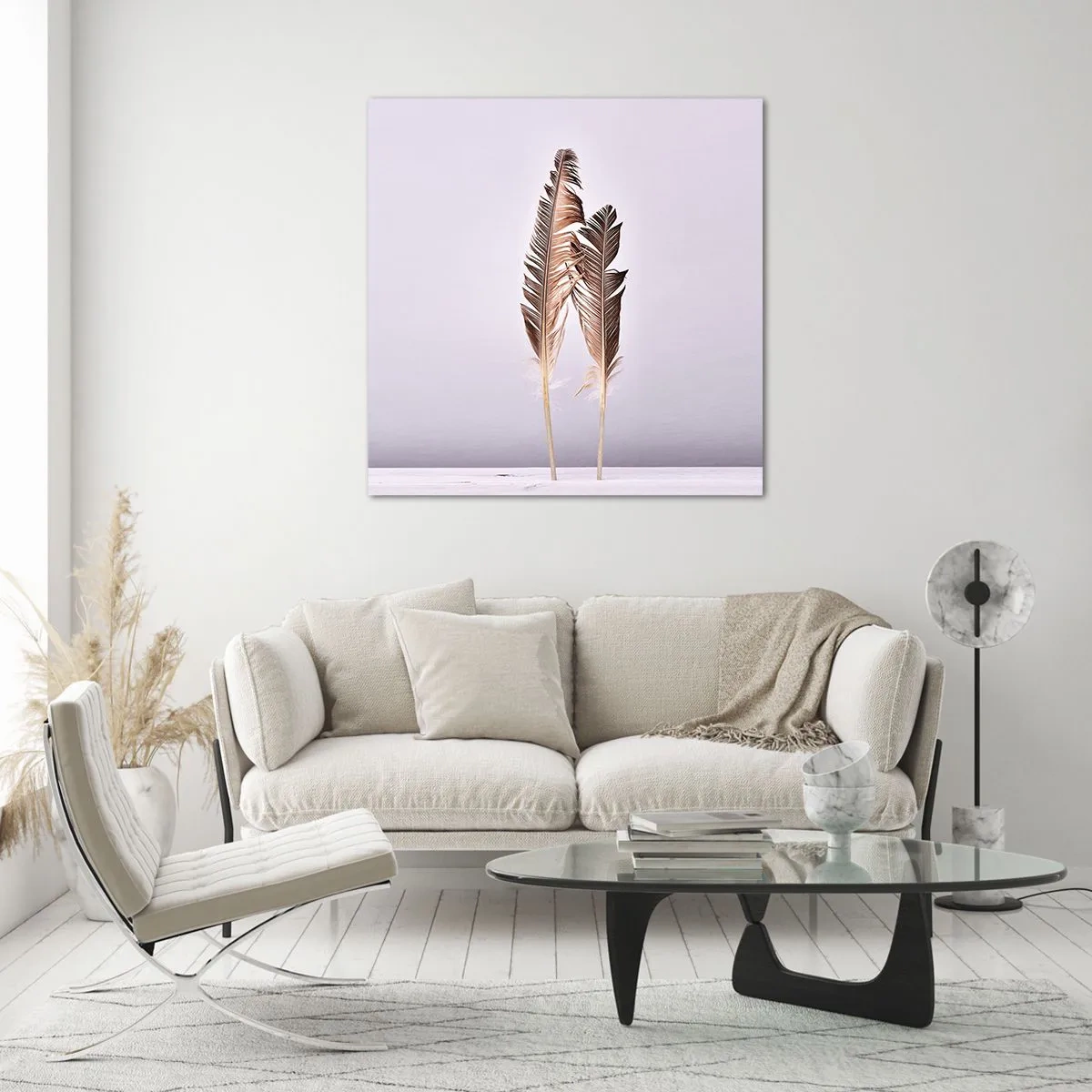 Tablou pe sticlă - Împotriva neantului - 40x40 cm