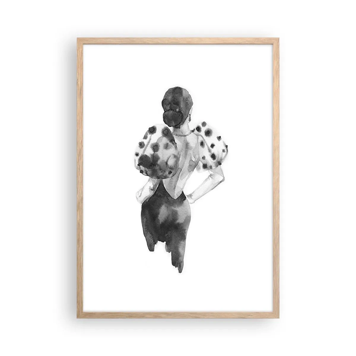 Poster în ramă de stejar deschis - A trecut chiar pe lângă noi - 50x70 cm