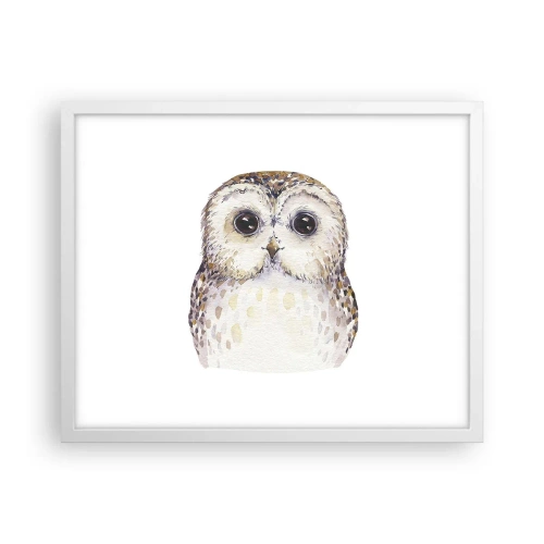 Poster în ramă albă - Uită-te în ochii mei - 50x40 cm