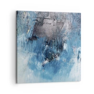 Tablou pe pânză - Rapsodie albastră - 50x50 cm