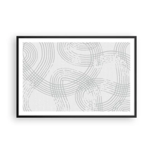 Poster în ramă neagră - Nu există o cale ușoară - 91x61 cm