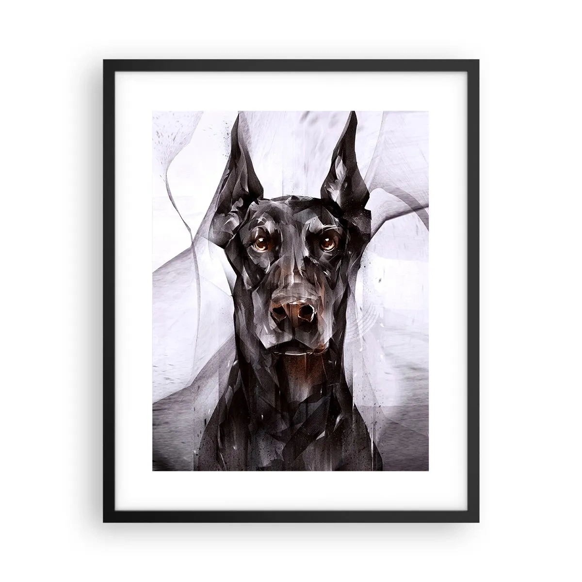 Poster în ramă neagră - Născut cu noblețe - 40x50 cm