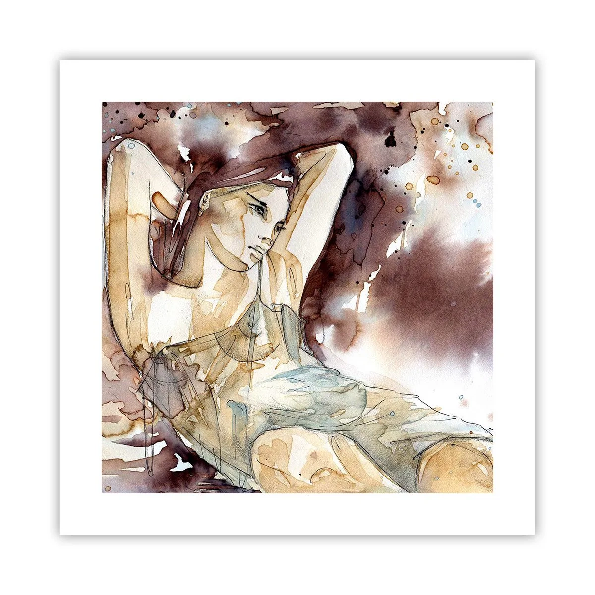 Poster - Într-o dispoziție mov deschis - 40x40 cm