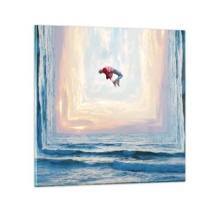 Tablou pe sticlă - Spre o altă dimensiune - 40x40 cm