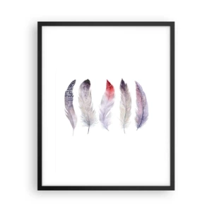 Poster în ramă neagră - Delicate ca o ceață multicoloră - 40x50 cm