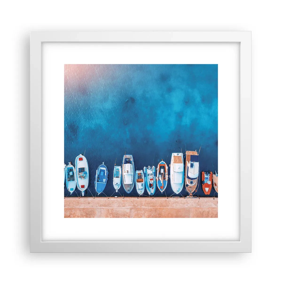 Poster în ramă albă - Aliniere - 30x30 cm