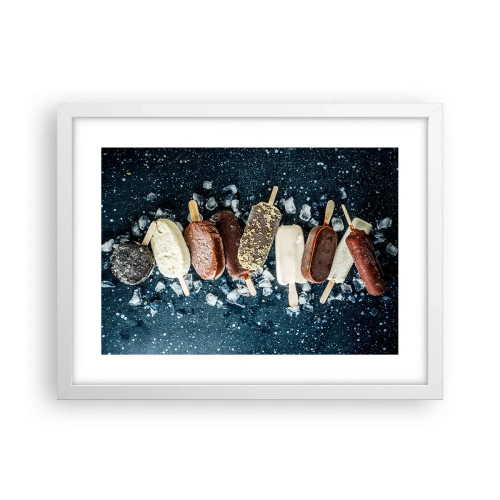 Poster în ramă albă - Gustul unei veri fierbinți - 40x30 cm