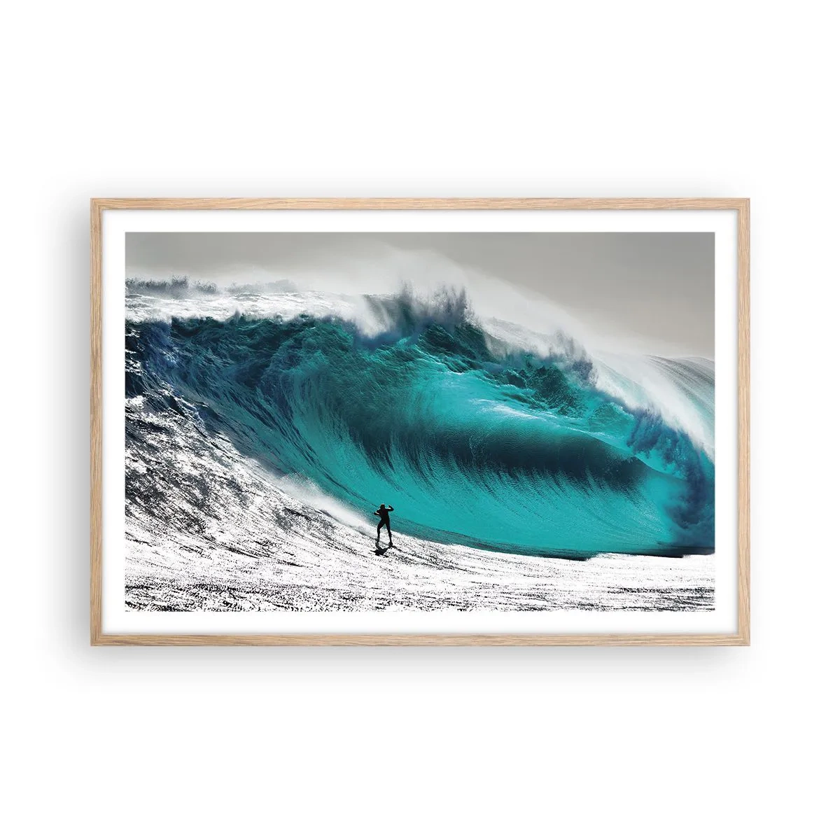 Poster în ramă de stejar deschis - Provocare acceptată - 91x61 cm