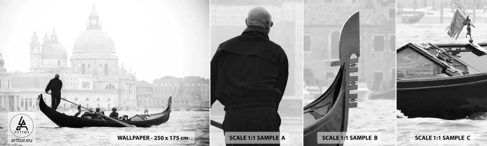 Mostră de Tapet Standard Eco - O călătorie la sursa frumuseții - Veneția, Oraș, Arhitectură - 100x30 cm