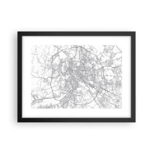 Poster în ramă neagră - Cerc roman - 40x30 cm