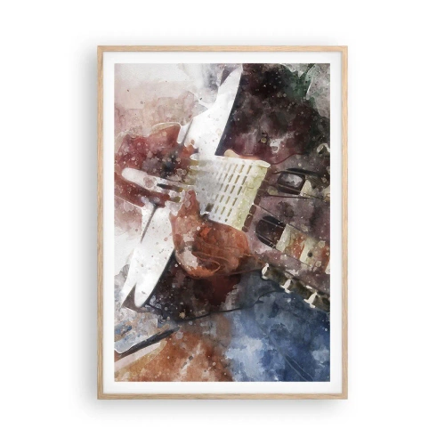 Poster în ramă de stejar deschis - Și ce părere ai? - 70x100 cm