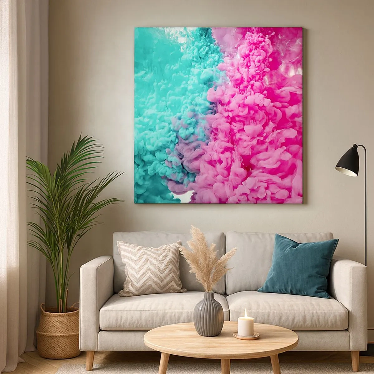 Tablou pe pânză - O ciocnire decisivă - 30x30 cm