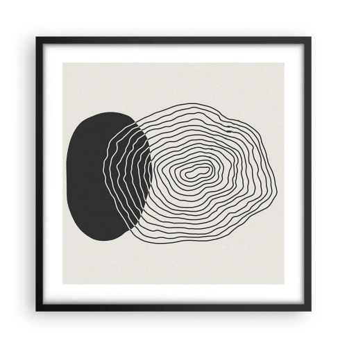 Poster în ramă neagră - Persistență și vibrațiile - 50x50 cm