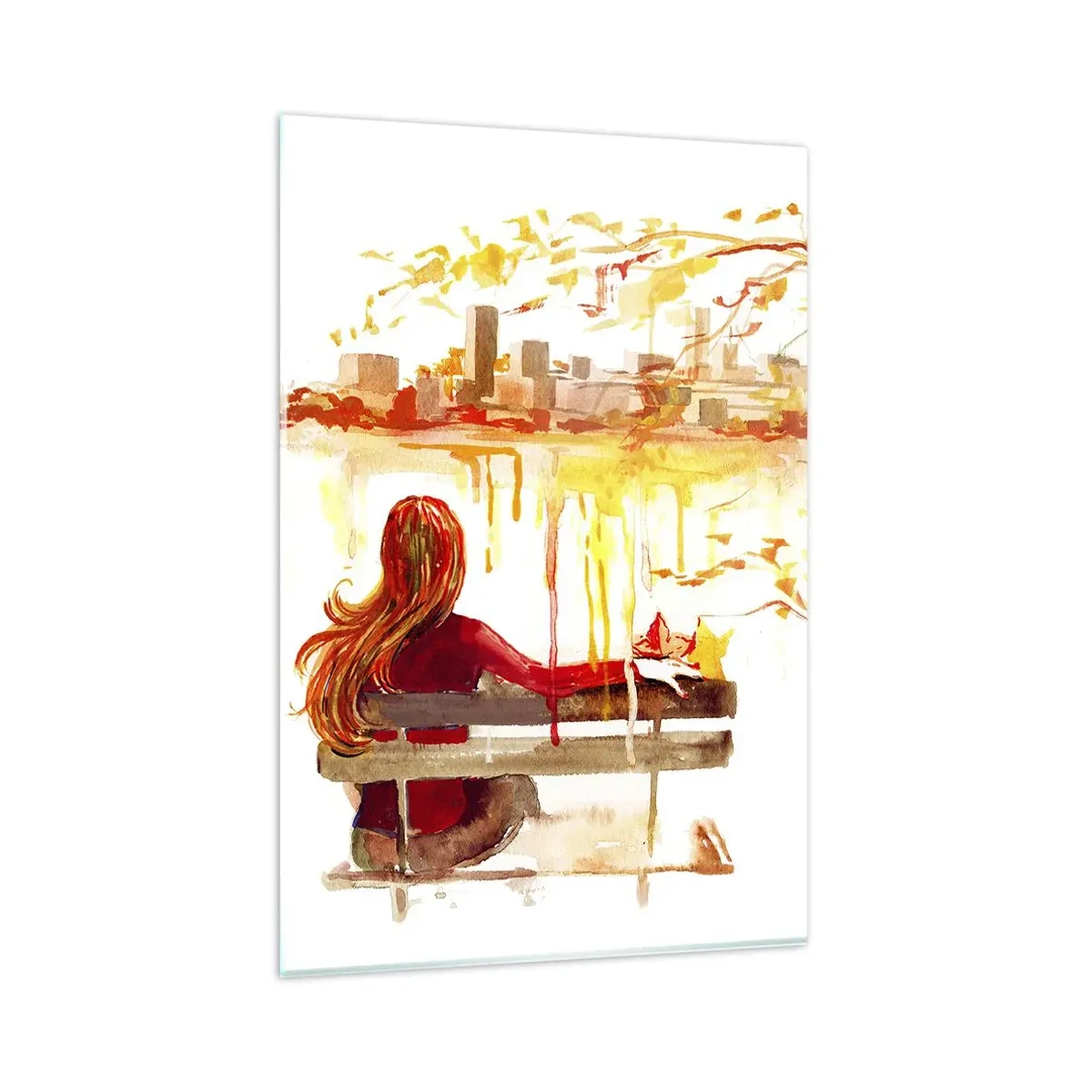 Tablou pe sticlă - Un moment de reflecție - 80x120 cm