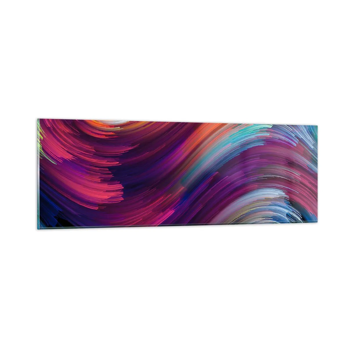 Tablou pe sticlă - Începutul unei lumi noi - 90x30 cm