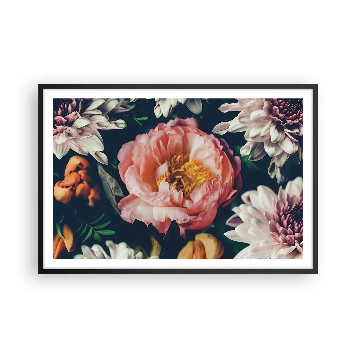 Poster în ramă neagră - Cu splendoare barocă - 91x61 cm