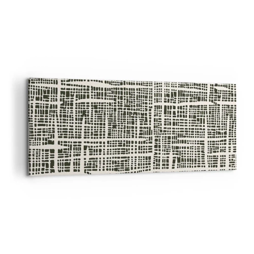 Tablou pe pânză - O compoziție țesută - 100x40 cm
