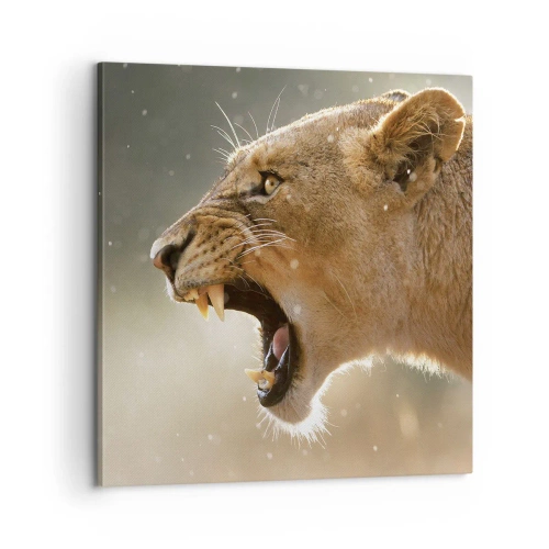 Tablou pe pânză - Încearcă să nu asculți - 60x60 cm