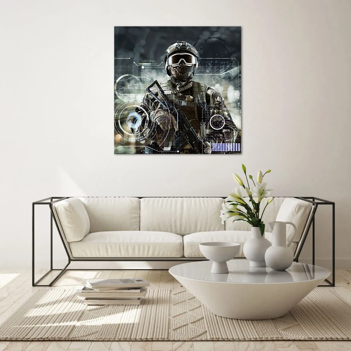 Tablou pe sticlă - Putere la putere - 60x60 cm