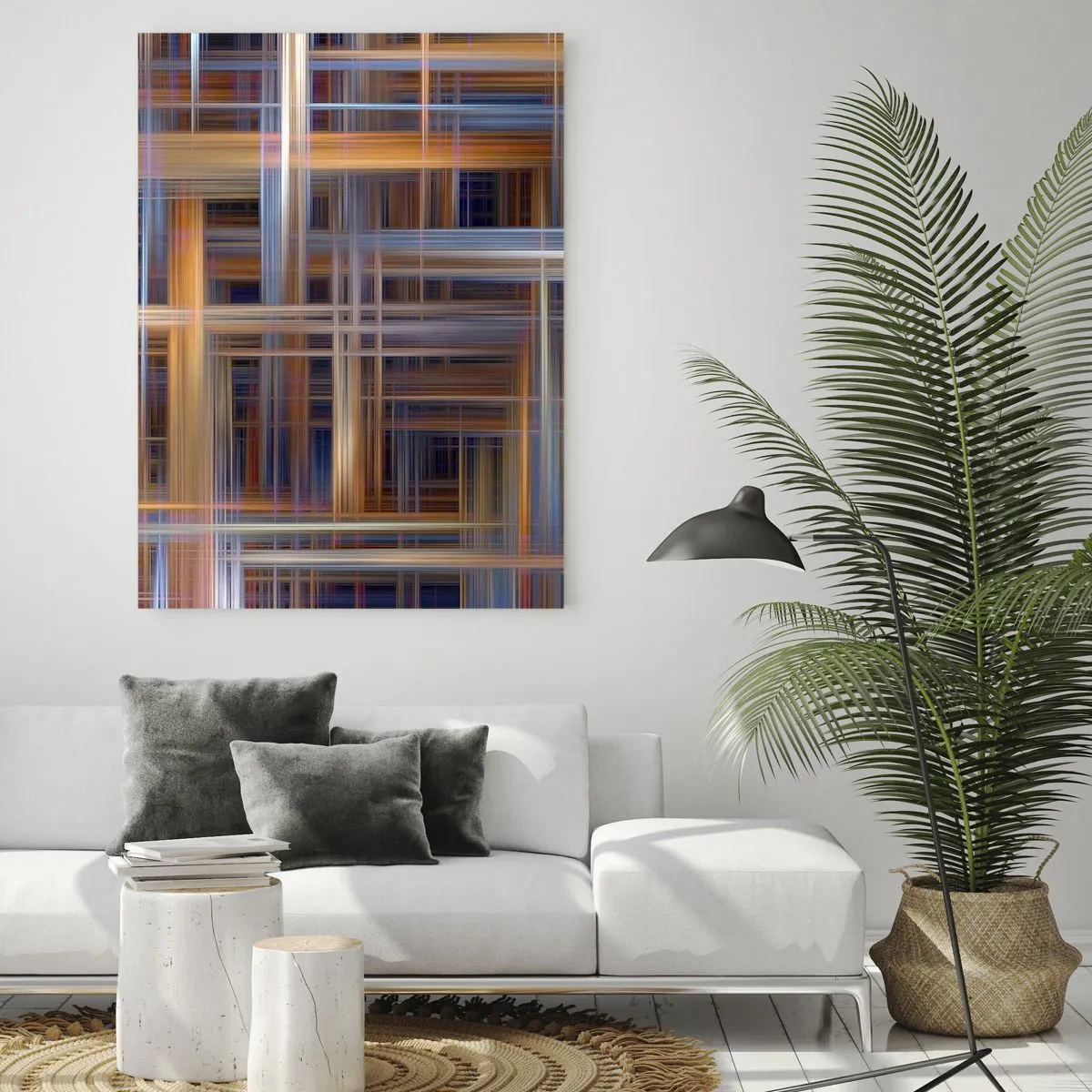 Tablou pe sticlă - Țesut din lumină - 70x100 cm