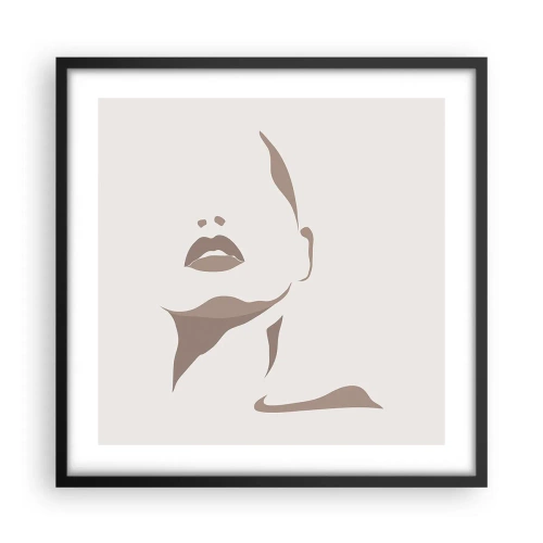 Poster în ramă neagră - Creată din lumină și umbră - 50x50 cm